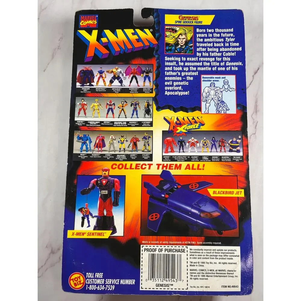 Marvel X-Men X-Force Genesis Spine Sidekick Figure Vintage ToyBiz NIB 1995